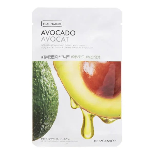 THE FACE SHOP - Real Nature Face Mask - Avocado 1 pc - Image 2