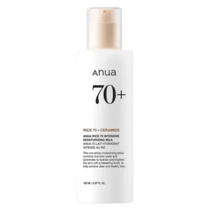 Anua Rice 70 Intensive Moisturizing Milk niisutav riisimelk