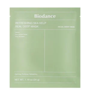 Biodance Refreshing Sea Kelp Real Deep Mask rahustav ja värskendav hüdrogeelmask 4tk 34g