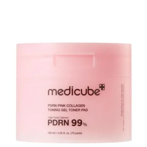 Medicube PDRN Pink Collagen Toning Gel Toner Pad niisutavad ja pinguldavad geelist toonikupadjad 70tk 120ml